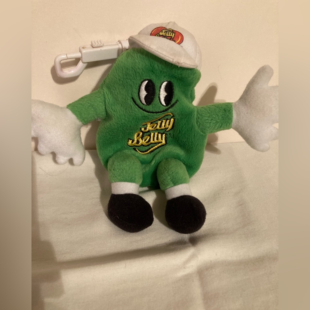 Original jelly, belly, green, apple, plush keychain